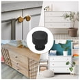 thumbnail image 6 of Uxcell 2-Pack Matte Black Cabinet Knobs, 1-1/10" Striped Round Modern Aluminum Knobs Handles [Black], 6 of 6
