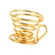 thumbnail image 4 of Colador de té, accesorio para té, diseño de resorte, práctico oro, 4 of 9
