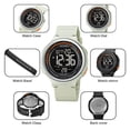 thumbnail image 3 of SKMEI Men's Digital Sports Watch Large Face Waterproof Wrist Watches for Men with Stopwatch Alarm El Noctilucent, 3 of 8