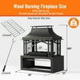 thumbnail image 5 of AJ Enjoy 40'' Outdoor Wood-burning Fireplace, 5 of 9