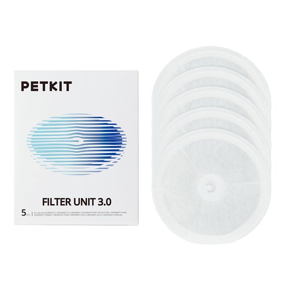 Petkit Eversweet 3.0 Activated Carbon Dog/Cat Water Fountain with Replacement Filters (5 Pack)