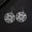 steel color, variant on Square of Svarog Earring Vikings Scandinavian Jewelry Slavic Symbol Drop Earring