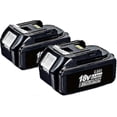 thumbnail image 1 of unique 2 Pack For Makita 18v Battery 6.0 Ah Lxt Li-ion Bl1850b Bl1830b Bl1860b Cordless,100% New, 1 of 5