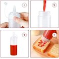 thumbnail image 3 of Botella de condimento extruido de plástico de calidad alimentaria de 240 ml (2 piezas) con tapa, utilizada para dispensador de condimentos en botella de salsa, 3 of 5