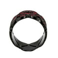 thumbnail image 3 of IP Black (Ion Plating) Stainless Steel Ring with Top Grade Crystal in Red Series for Women Style TK3790 Size 8, 3 of 5