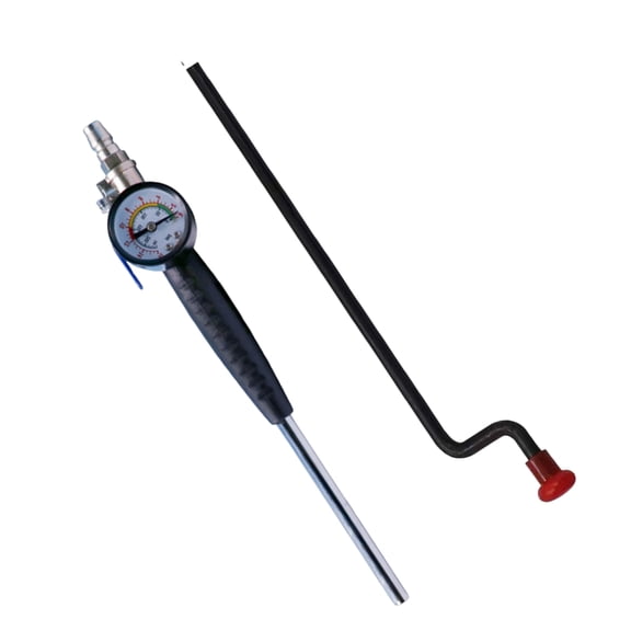 Strong Steel Tire Pressure Inflator Meter for Vehicle Bike Tire Maintenance