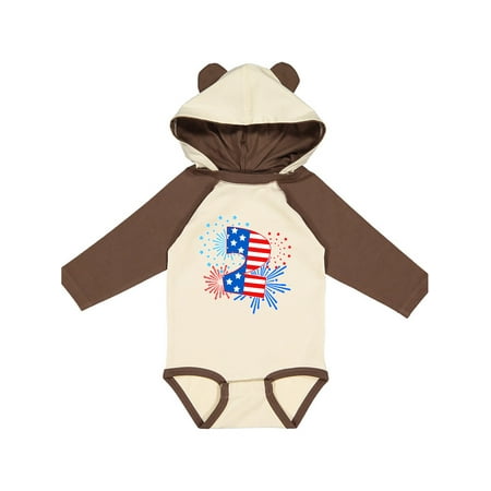 

Inktastic Second Birthday- Fourth of July fireworks Gift Baby Boy or Baby Girl Long Sleeve Bodysuit