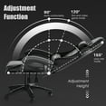 thumbnail image 4 of Bigzzia Gaming Chair Pu Leather Office Chair with Headrest and Lumbar Support, Gray, 4 of 8