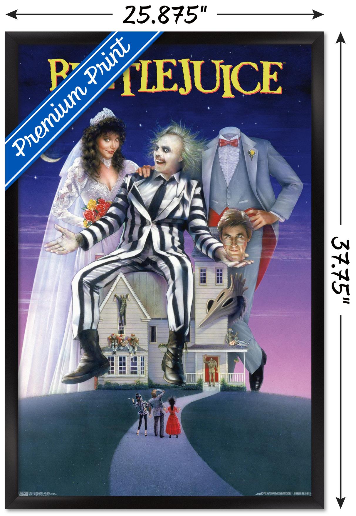 24X36 Beetlejuice - One Sheet Wall Poster, 24" x 36" Framed