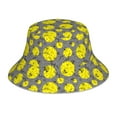 thumbnail image 3 of Daiia Pirate Skulls Pattern Bucket Hat - Trendy Cotton Sun Hat for Beach, Golf, Fishing - Fun Outdoor Vacation Boonie for Men and Women, 3 of 9
