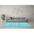 thumbnail image 3 of Ahgly Company Indoor Rectangle Abstract Light Blue Modern Area Rugs, 4' x 6', 3 of 4