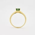 thumbnail image 5 of gold plated 925 silver ring, green emerald gemstone, women engagement ring, 5 of 5