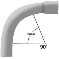 Cantex 5233847U 2.5 in. 90 deg ElbowSchedule 40 24R