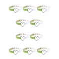 thumbnail image 1 of sweethay Collar colorido Collares punky Gargantillas de cuero de Halloween Desgaste del cuello Gargantilla de corazón ajustable colgante Blanco Blanco + verde 10Conjunto, 1 of 6