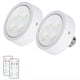 thumbnail image 1 of Bombilla para Lámparas Que Funciona con Pilas, Luces LED de Disco Atornillables con Control Remoto, con Casquillo E26 para Aplique de Pared, Paquete de 2, 1 of 5