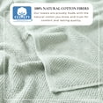 thumbnail image 3 of Great Bay Home Quick Dry Loop Textured 4-Pack Bath Towel Set, 54" x 27", Pastel Blue, 3 of 6