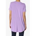 thumbnail image 2 of TheMogan Women's PLUS Basic Crew Neck Round Hem Short Sleeve Draped Jersey Tee, 2 of 6