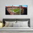thumbnail image 4 of 3 Panel Denver Canvas Wall Art American Soccer Prints Sports Artwork Wall Decor Stadium Picture Canvas Art for Bedroom Living Room Broncos Stadium Paintings Posters Framed Ready to Hang (42"Wx20"H), 4 of 5