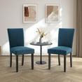 thumbnail image 1 of Yeshouse Juego de 2 sillas de comedor tapizadas, sillas de cocina estilo Parsons con ribete de tachuelas y patas de madera, sillas acolchadas para comedor, 1 of 9