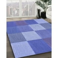 thumbnail image 3 of Ahgly Tapis Rond Lavable en Machine Intérieur Transitionnel Bleu Ciel, 5 Pieds Rond, 3 of 7