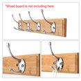 thumbnail image 3 of Dual Hooks Zinc Alloy Hooks Coat Hat Double DIY Robe Hooks Clothes Hanger Storage Holder 2pcs, Silver Tone, 3 of 7