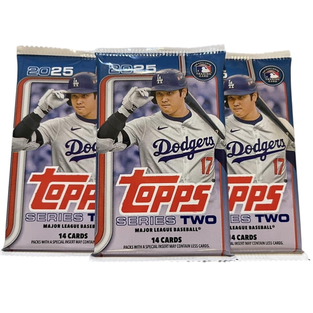 Trading Cards Topps 2025 Series 2, paquetes de béisbol de la MLB x3