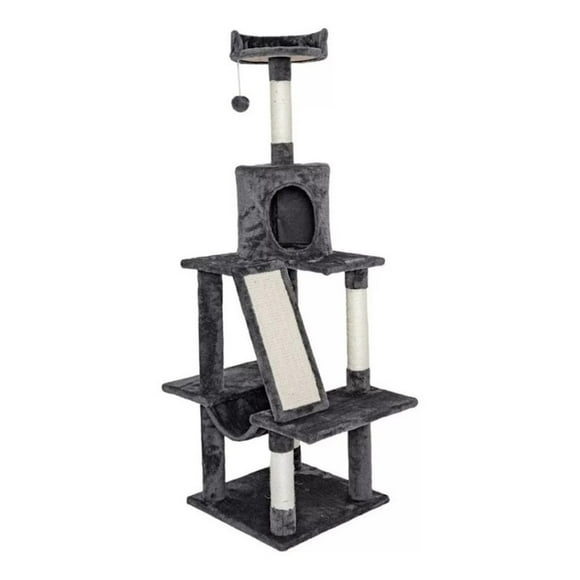 Mueble Grande Rascador Tipo Árbol P/Gatos Pawffy SP-3832