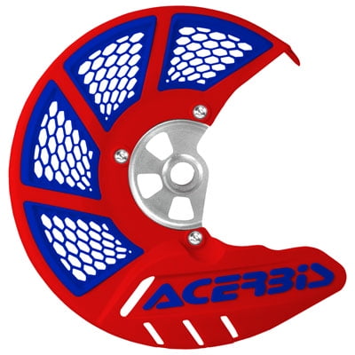 Acerbis X-Brake Vented Front Disc Cover with Mounting Kit Red/Blue for Yamaha YZ450F 2003-2013