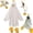 White, variant on Duck Pajamas – Funny Goose Costume Hoodie Blanket, Duck Onesie,Duck Blanket Soft Wearable Animal Onesie for Adult with Sleeves & Feet Slippers