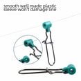 thumbnail image 4 of Fishing Line Sinker Slider 30PCS Sinker Slides Fishing Weights Connector Duo Lock Snap Sinker Slider Rig Kit Heavy Duty Stainless Steel Fishing Sinkers Saltwater Freshwater Tackle Box Set, 4 of 9