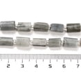 thumbnail image 5 of Natural Eagle Eye Stone Beads Strands with Seed Beads Faceted Column 9~11x6~7.5x6~7.5mm Hole: 1.2mm 30pcs/strand 15.16~15.55 inch(38.5~39.5cm), 5 of 5