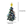 thumbnail image 3 of Fiudx Árbol de Navidad de Resina, Decoración Festiva Iluminada, Diseño Vintage Verde, Luces Preinstaladas, Temporizador Inalámbrico, Ideal para Decorar Tu Hogar, 18 X 12 Cm., 3 of 6