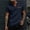 Navy, variant on Men's Waffle T Shirts Casual Knit Short Sleeve V Neck Shirts Basic Cotton Summer Solid Lightweight Tees with Pocket White