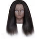 thumbnail image 2 of Cabeza de maniquí afroamericano, cabeza de maniquí de pelo Real para peinar, negro, 16 pulgadas, 2 of 5