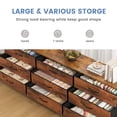 thumbnail image 2 of edx 9 Drawer Dresser for Bedroom, 63" Fabric Chest, TV Stand for 65, 70, 75 inch TV, Wide Storage Organizer for Closet, Hallway & Living Room, Rust, 2 of 8