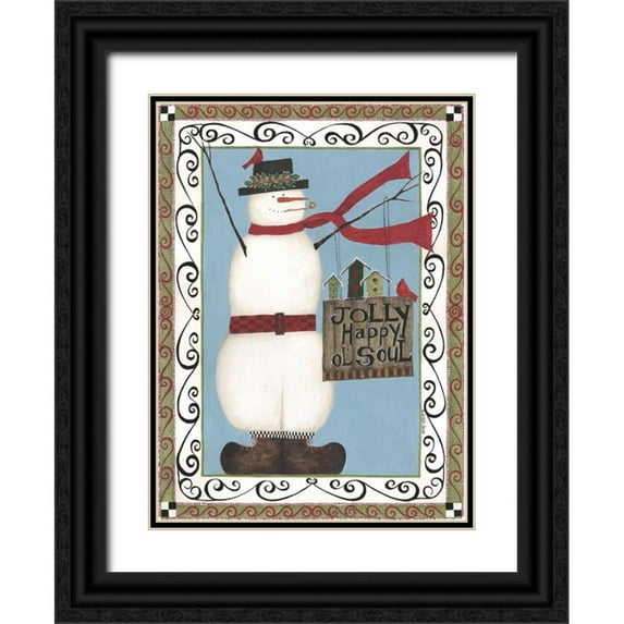 Shamp, Cindy 14x18 Black Ornate Wood Framed with Double Matting Museum Art Print Titled - Jolly Happy Soul