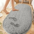 thumbnail image 4 of Clearance!IHXUXE Home Decor, Soft Bedroom Rugs Shaggys Rugs For Bedroom Oval Rugs Bath Carpet Living Room Runner Rug Soft Comfortable Water Absorption Non Slip Thick Machine Washable, 4 of 8
