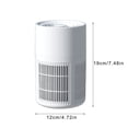 thumbnail image 3 of Bestselling, Purificateur d'Air Portable USB, Ventilateur Silencieux pour Chambre et Bureau, Filtre HEPA, Contrôle à 3 Vitesses, Design Blanc, pour Bureau à Domicile, Voyage, Soulagement des Allergies, Purificateur Compact Autonome / Plastique, Blanc, 3 of 9