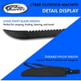 thumbnail image 3 of Rite Edge 211525 Cyber Outdoor 25" Machete Black w/Glass Breaker, 3 of 4