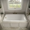 thumbnail image 3 of Streamline N-4420-760-BGL 66 in. x 34 in. Acrylic Soaking Drop-In Bathtub in Glossy White, With External Drain in Brushed Gold, 3 of 5