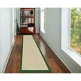 thumbnail image 2 of Linon Home Décor 2.5' x 12' Athena Natural and Green Runner, 2 of 3