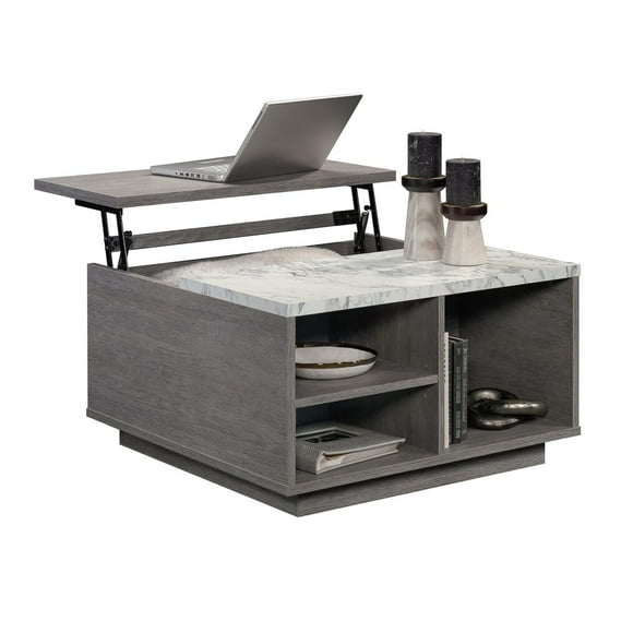 Sauder East Rock Lift Top Coffee Table, Ashen Oak, 433861