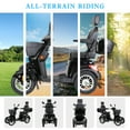 thumbnail image 3 of Xlluproid All Terrain Mobility Scooter,Heavy-Duty 4 Wheel Mobility Scooters 500lbs Capacity -800W,Handicap Scooters for Seniors & Adults Travel,Elderly,Remote Key,Black, 3 of 11