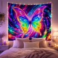 thumbnail image 2 of Large Cosmic Butterfly with Swirling Galaxy Nebula Background, Mystical Psychedelic for Space Lovers, Vibrant Celestial Wall Art, Halloween Gift Tapestry Wall Hanging for Bedroom and Living Room, 2 of 7