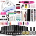 thumbnail image 1 of Nail Gel Kit Professional Nail Set With 120w/54w Uv Nail Lamp And Nail Drill For All Drying Gel Nail Polish Manicure Set, 1 of 3