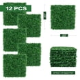 thumbnail image 3 of Hawsaiy 12 Pcs 20"x20" Artificial Boxwood Grass Wall Panels with Zip Ties, Privacy Fence Screen for Garden, Yard, Backdrop & Wall Decor, 3 of 10