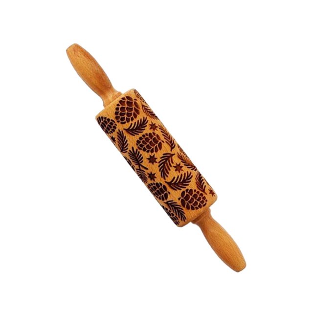 Rodillo para galletas navideñas, herramienta de cocina DIY, decoración multiusos, portátil. 39 cm x 45 cm