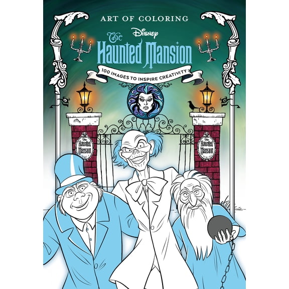 Art of Coloring: the Haunted Mansion, 128 pages (Paperback)
