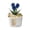Blue, variant on Personalized Mothers Day Flower Pot, Custom Glass Everlasting Tulips with Text, Hand Blown Glass Potted Flowers, Mothers Day Flower Pot, Floral Ornament Ceramic Planter for for Mom,Grandma Wife