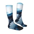 thumbnail image 2 of Zufioo Blue Thunder Storm Dragon Print Long High Thigh Socks Knee-High Warm Stocking Women Boot Sock Leg Warmer High Socks for Daily Wear, Cosplay, 2 of 6